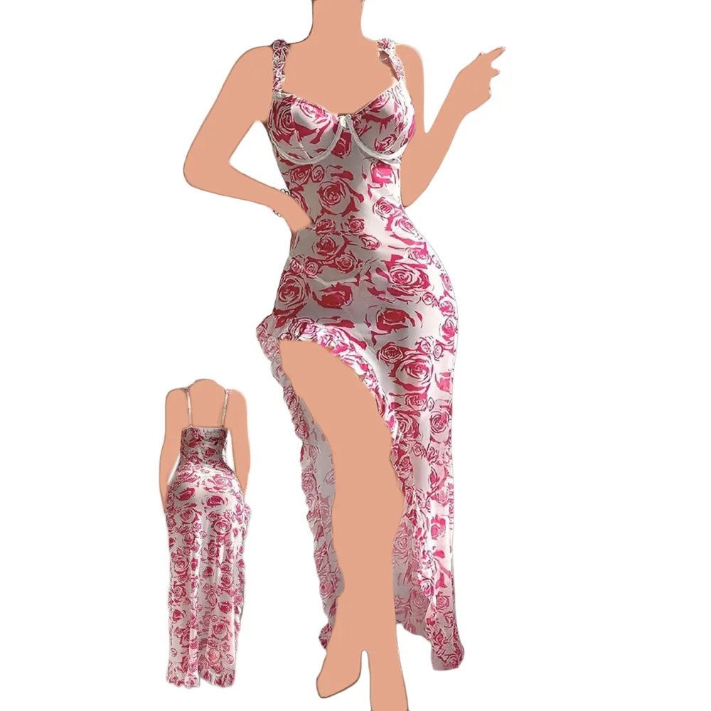 تونیک بلند توری فانتزی رز سرخ Queen کد Q2060 - تصویر 2