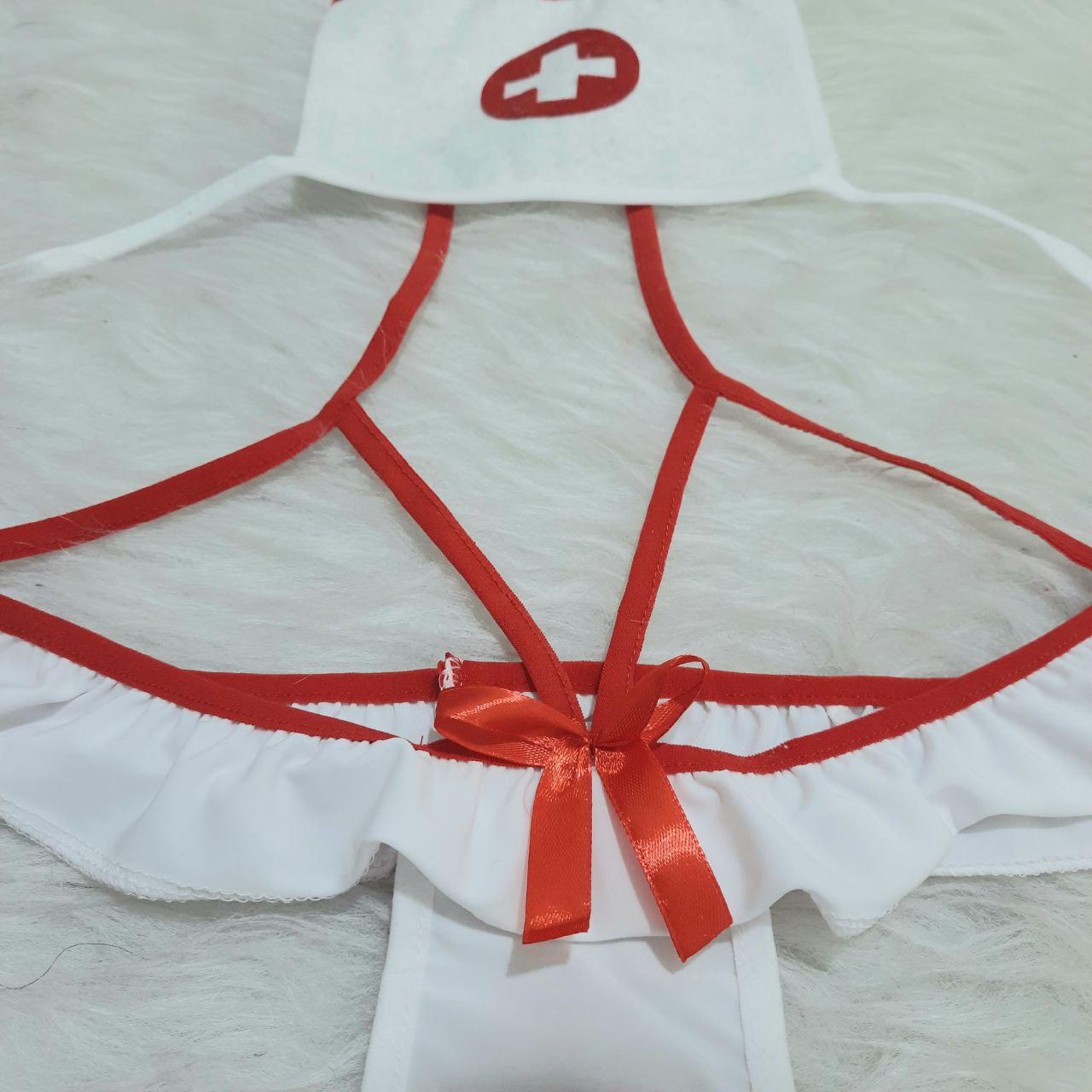 کاستوم پرستاری فاق باز و سینه باز Delwin کد 080 - تصویر 10